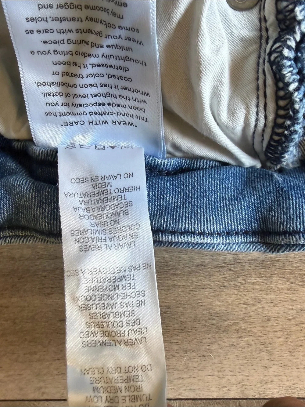 Good American Light Blue Straight Leg Jeans with Frayed Hem - Picture 11 of 14